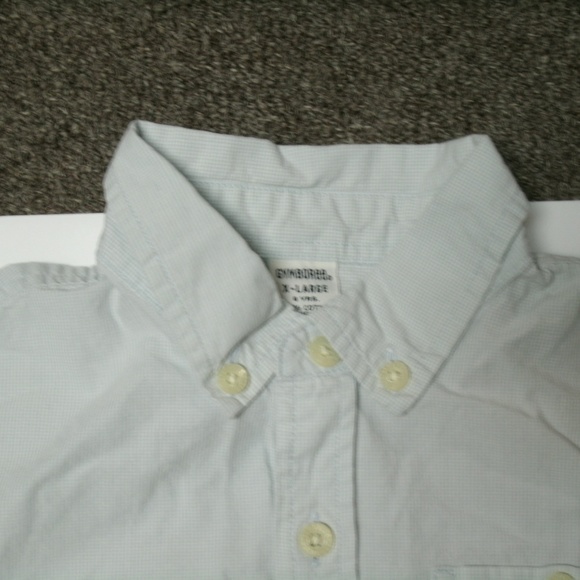 Gymboree Boys Shirt Button Down Blue Oxford Checks Long Sleeve Size 6 - Picture 3 of 8